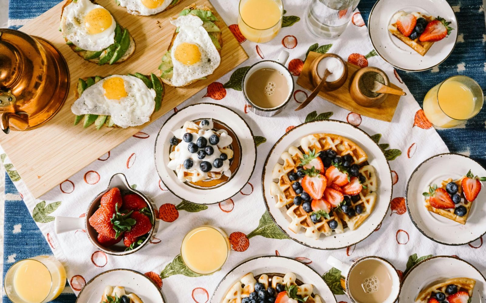 Enjoy the best breakfast with waffles, eggs on toast, and coffee at one of Carolina Square's inviting breakfast spots.