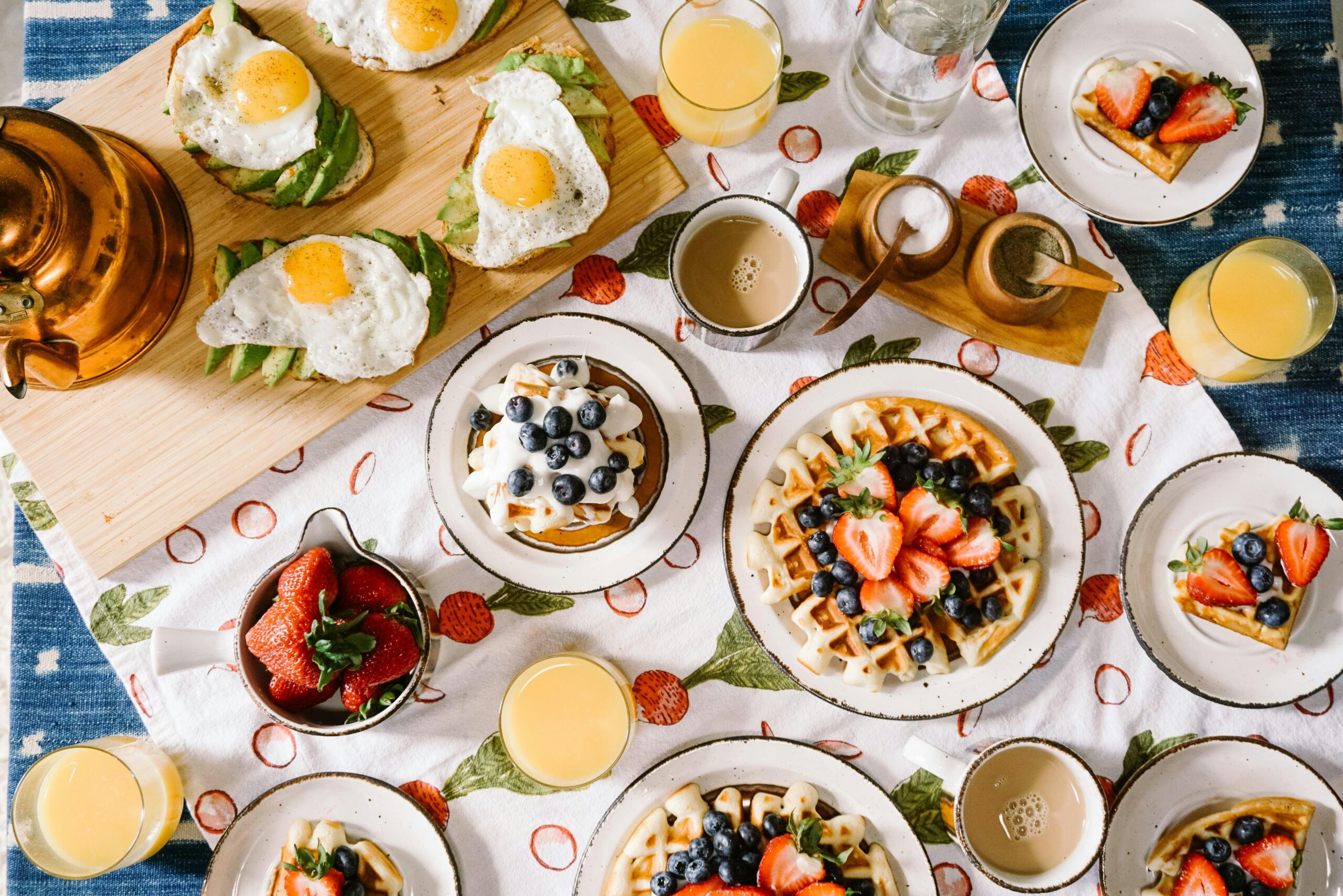 Enjoy the best breakfast with waffles, eggs on toast, and coffee at one of Carolina Square's inviting breakfast spots.